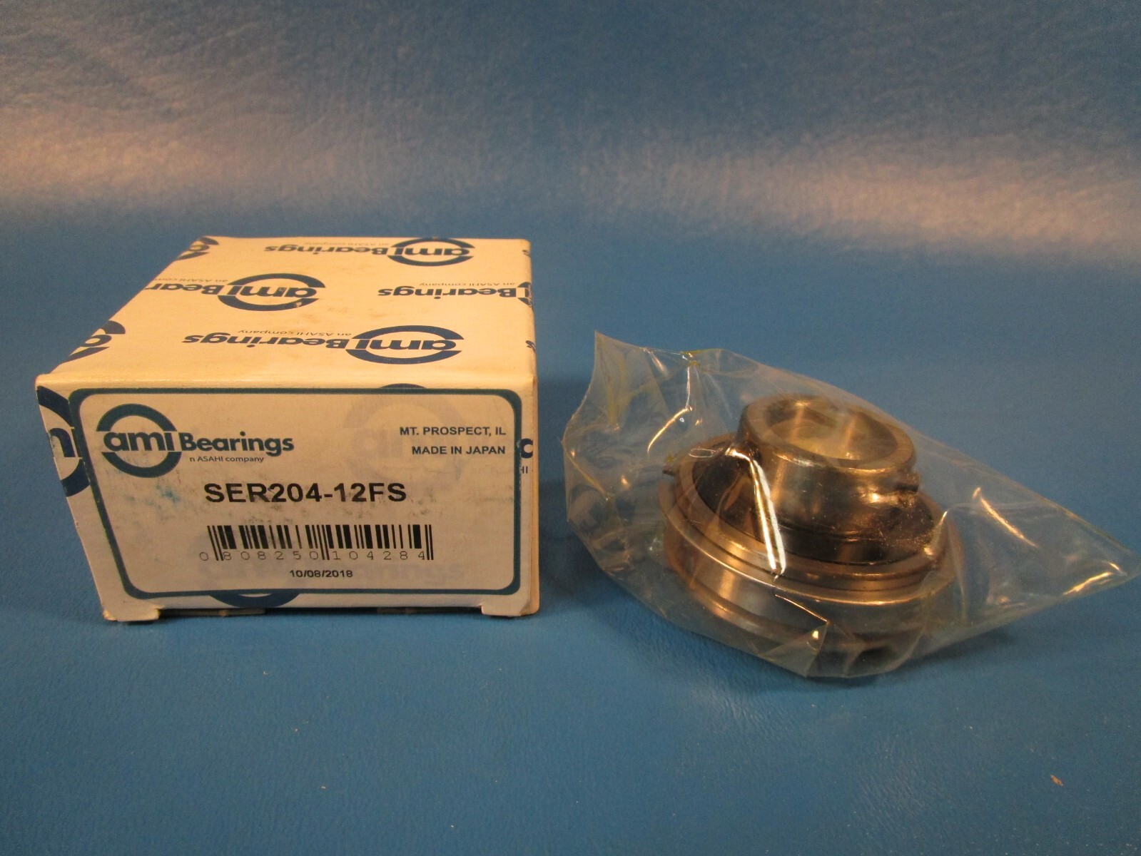 AMI SER204-12FS Ball Insert Bearing – Cylindrical Bore, 3/4 in ID, Set Screw