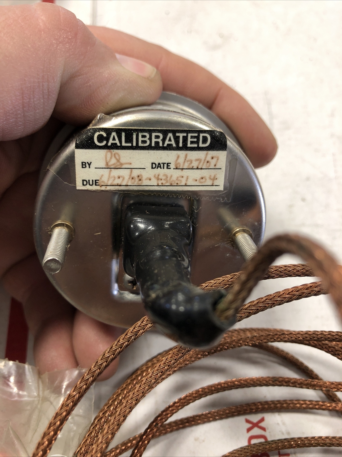 TEL-TRU THERMOMETER 40-240F 0-115C with brass probe and wire harness and mount