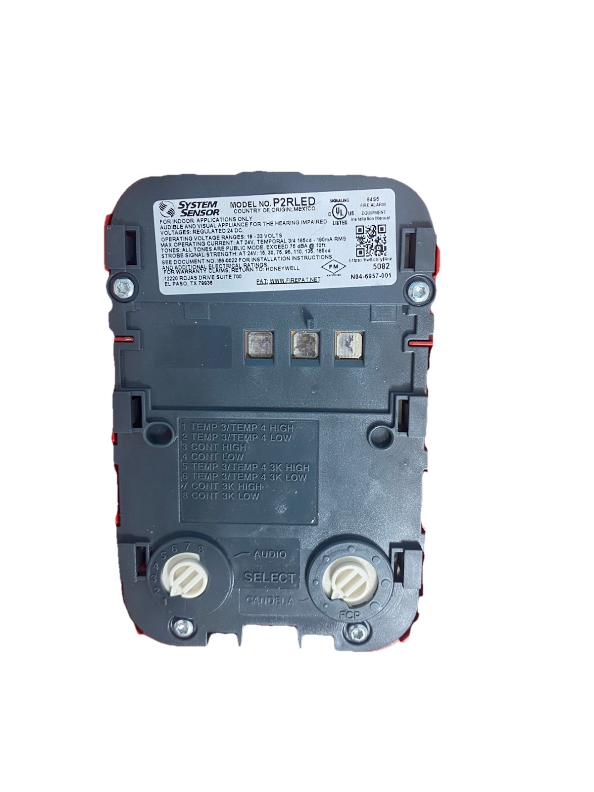 P2RLED-BP10 SYSTEM SENSOR. FREE SHIPPING