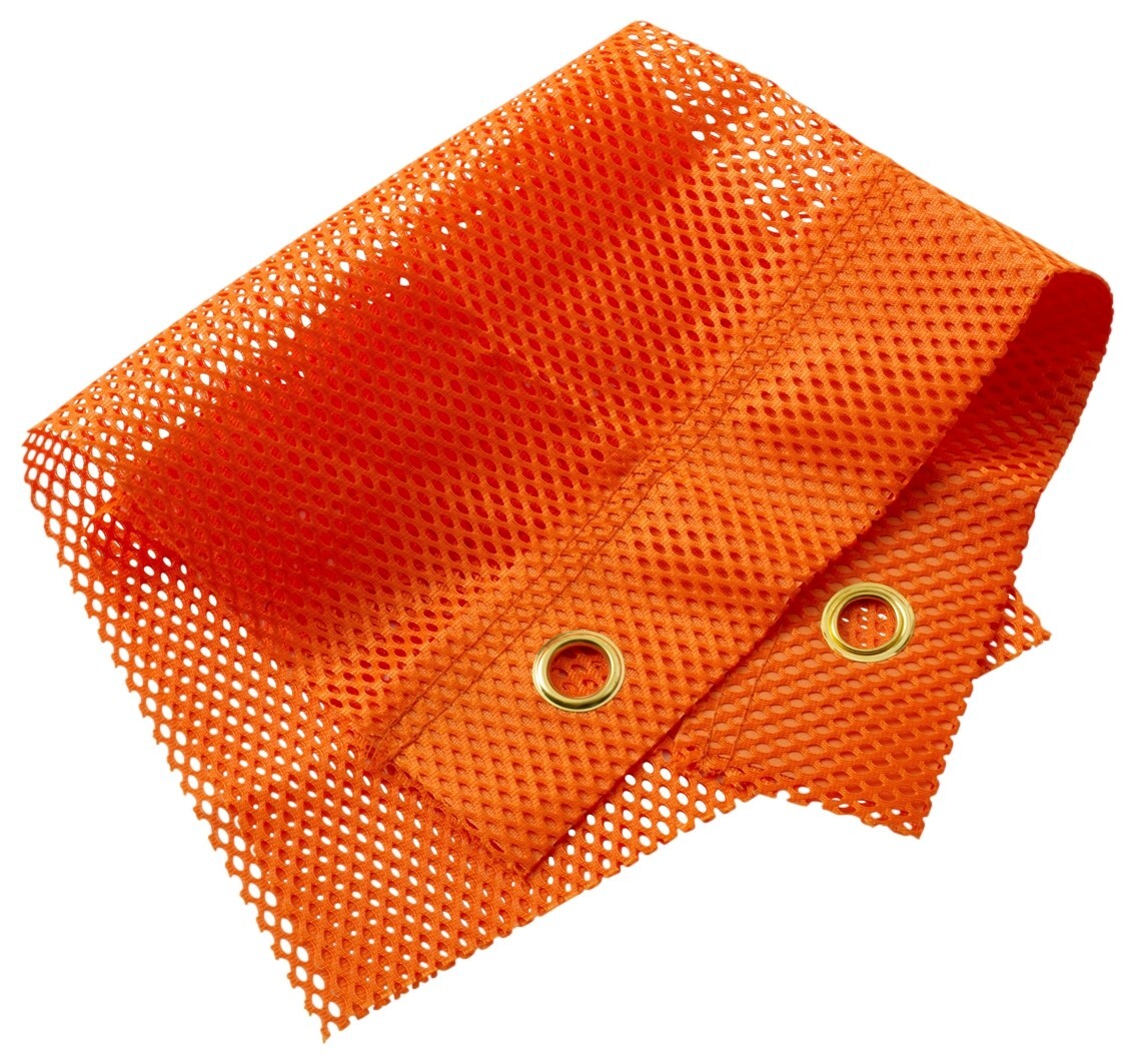 RoadPro 1818GO Safety Warning Mesh Flag with Grommets 18″x 18″ – Orange