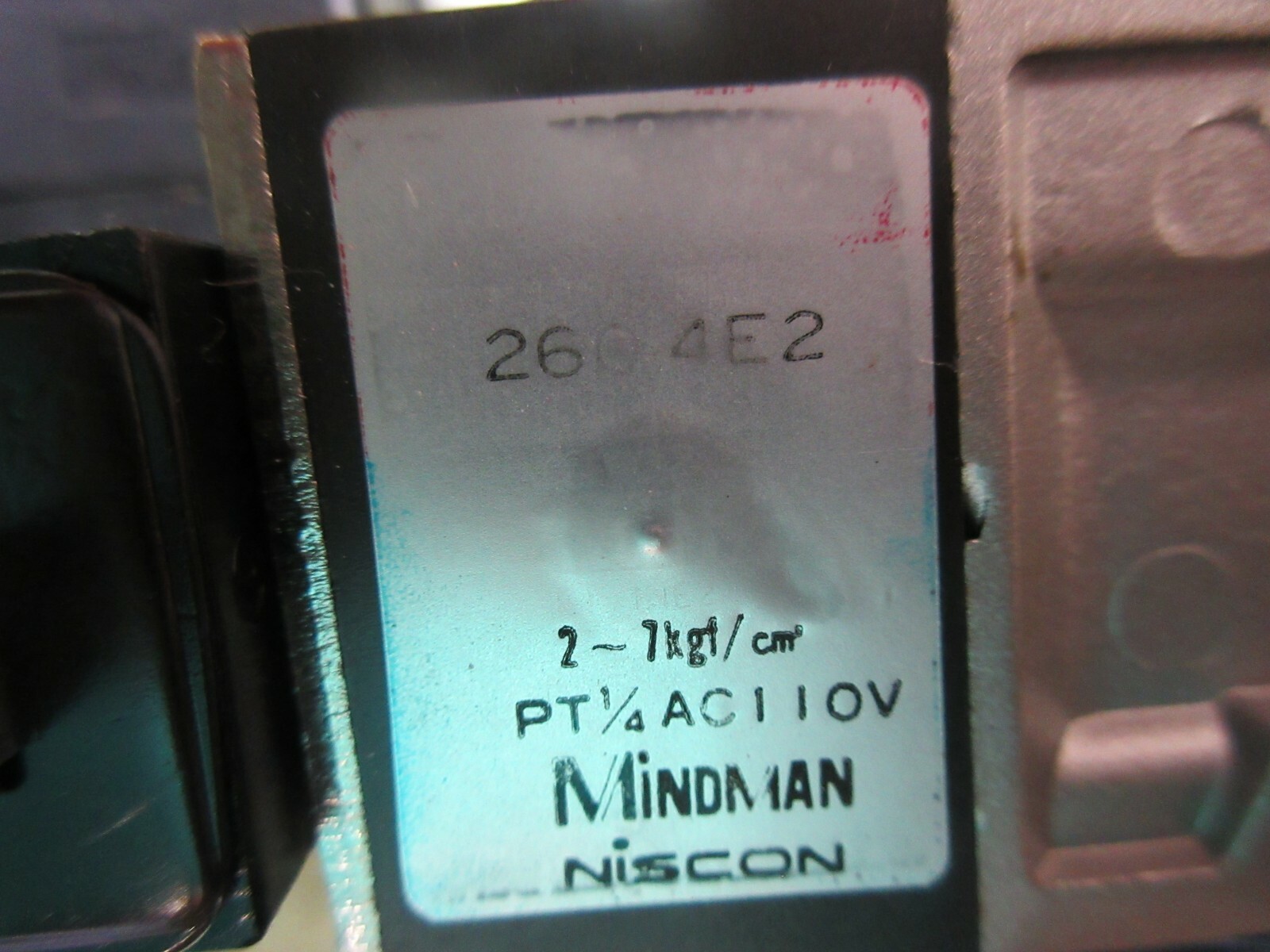NISCON MINDMAN VALVE 2604E2 PT 1/4 AC110V SOLENOID 260-4E1 YANG S-600 CNC MILL