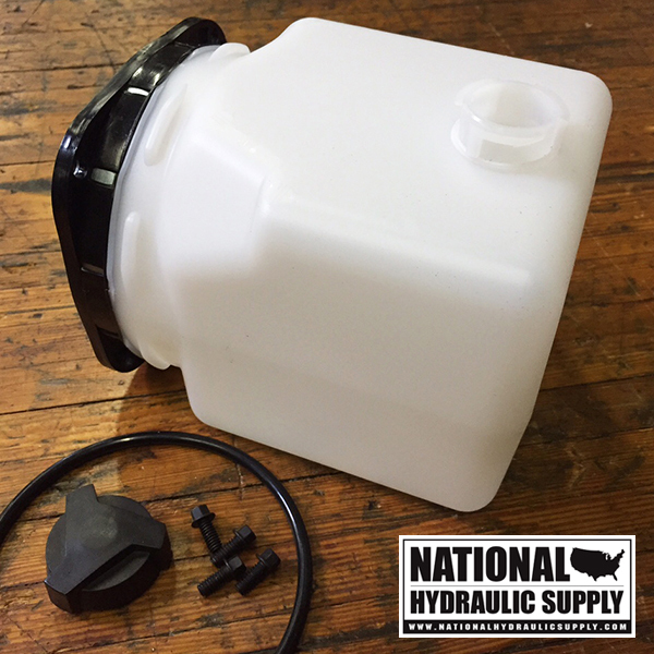 SPX Stone/Fenner Plastic Reservoir Tank, Snow Plow Power Unit, Hiniker, DC80-SPC
