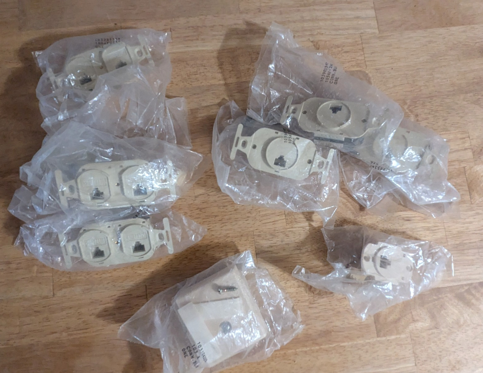 HUGE LOT Vintage Telephone Repair Parts, Mostly New Old Stock Adapters, Hardware