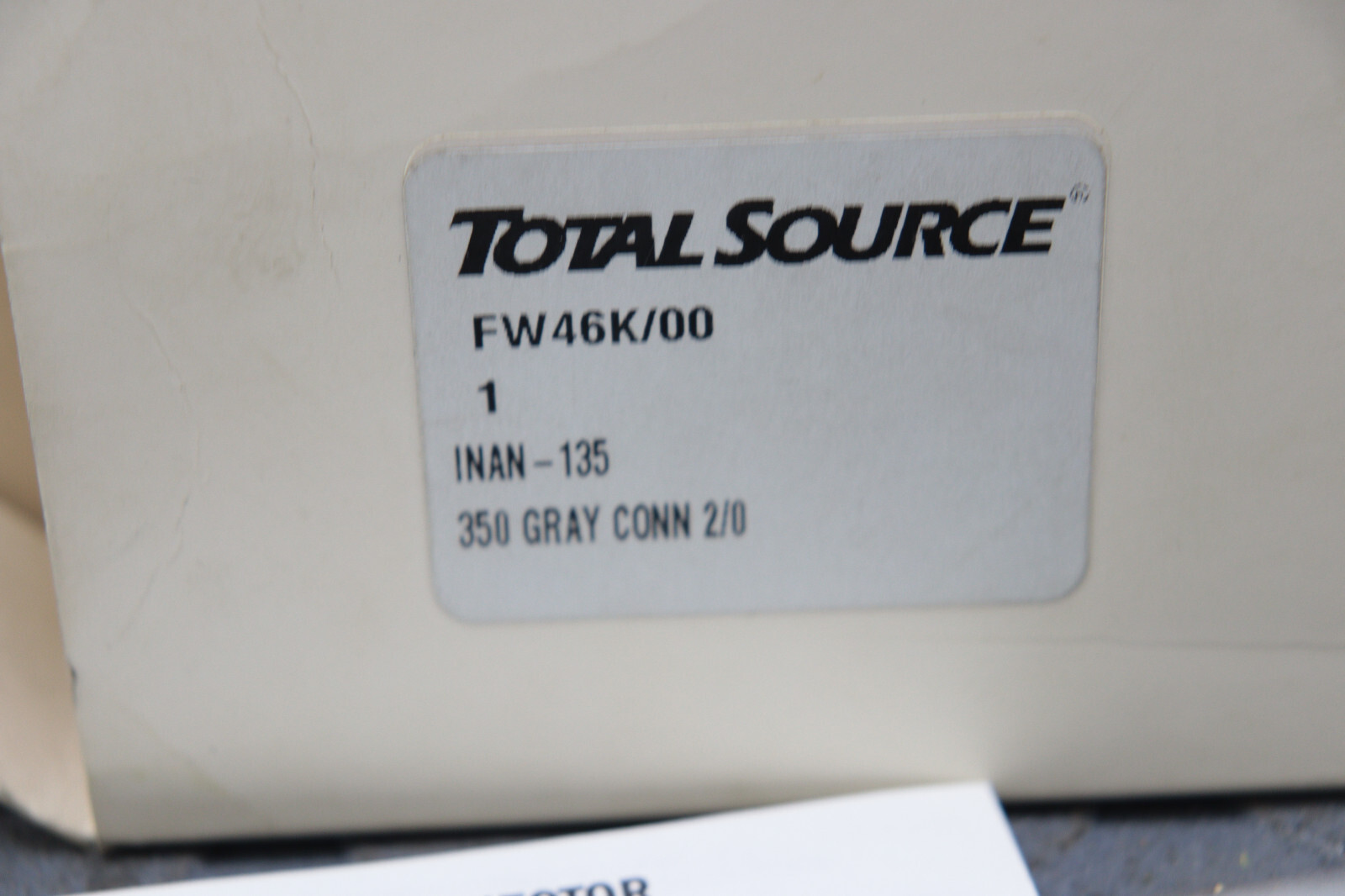 TOTAL SOURCE FW46K/00 POWER CONNECTOR 350A-600V LOC4330