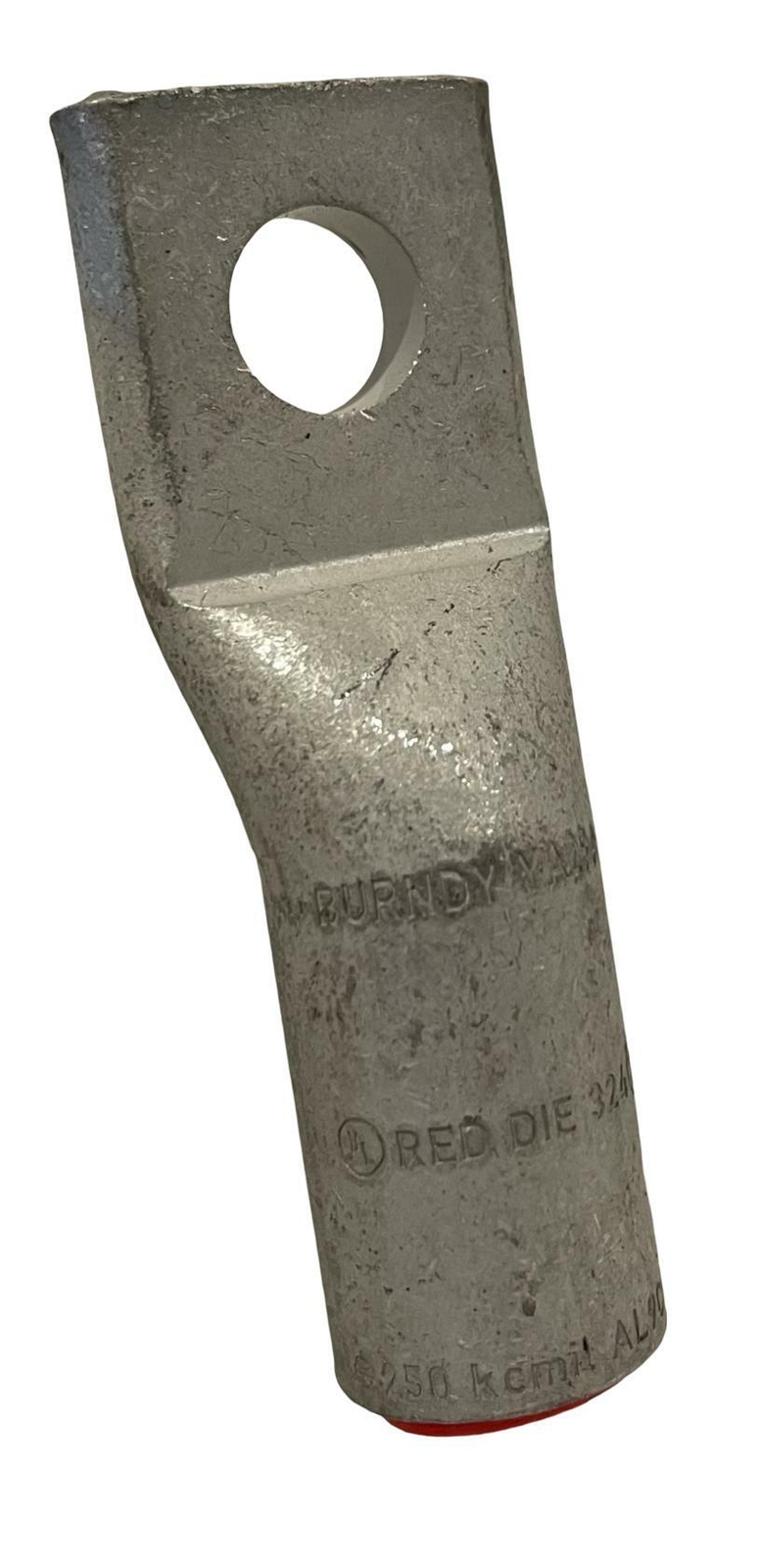 Burndy YA29A1 Compression Lug 250 kcmil 1 Hole 1/2 In Stud Internal Chamfer AL