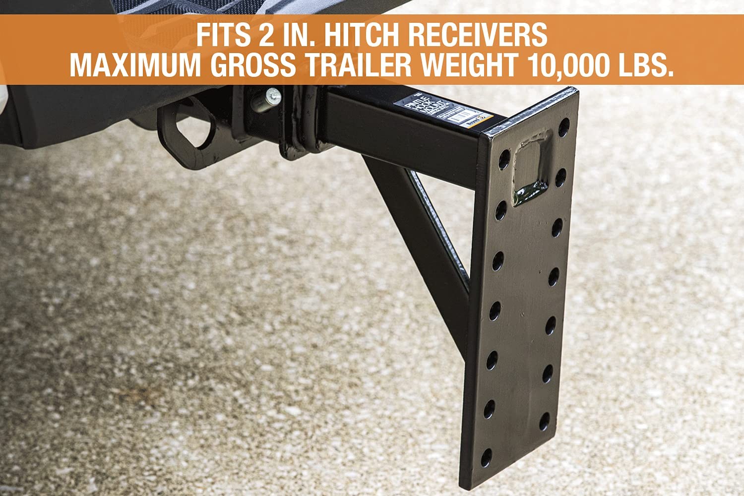 Buyers Products 2 Inch Pintle Hook Mount Adjustable Durable Corrosion Resistant