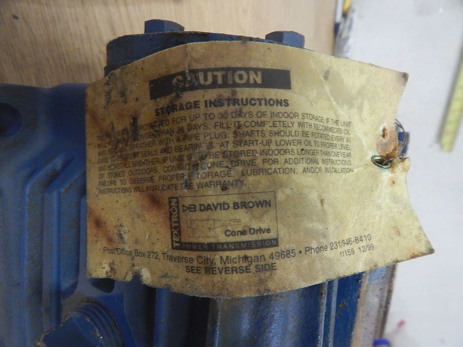 Cone Drive Gear Reducer 03380068-100-1 SHV30-7B *FREE SHIPPING*