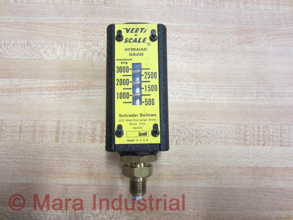 Schrader Bellows 500-3000 5003000 630-0010 Gauge