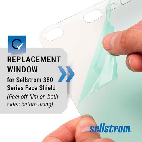 Sellstrom Replacement Polycarbonate Window – for 380 Series Face Shields -…