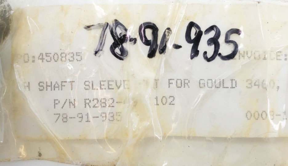 New R282-09-1102 Right Hand Shaft Sleeve for Gould 3460 Bronze – No Box