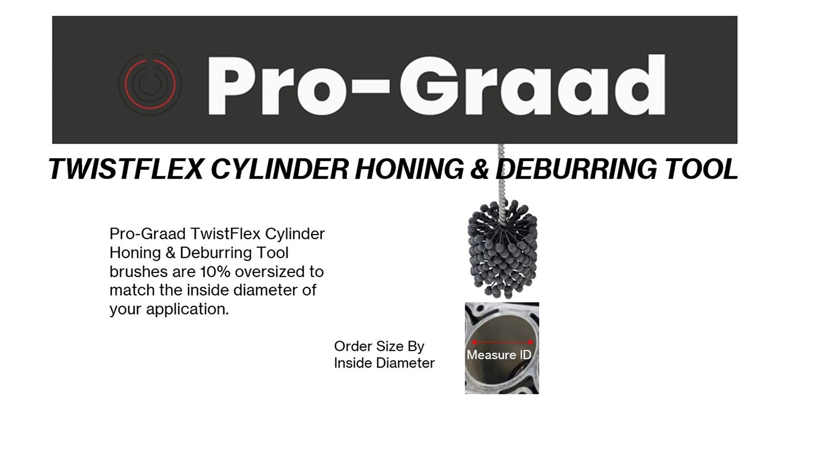 Pro-Graad TwistFlex Cylinder Hone | Flexible Cylinder Honing & Deburring Tool…