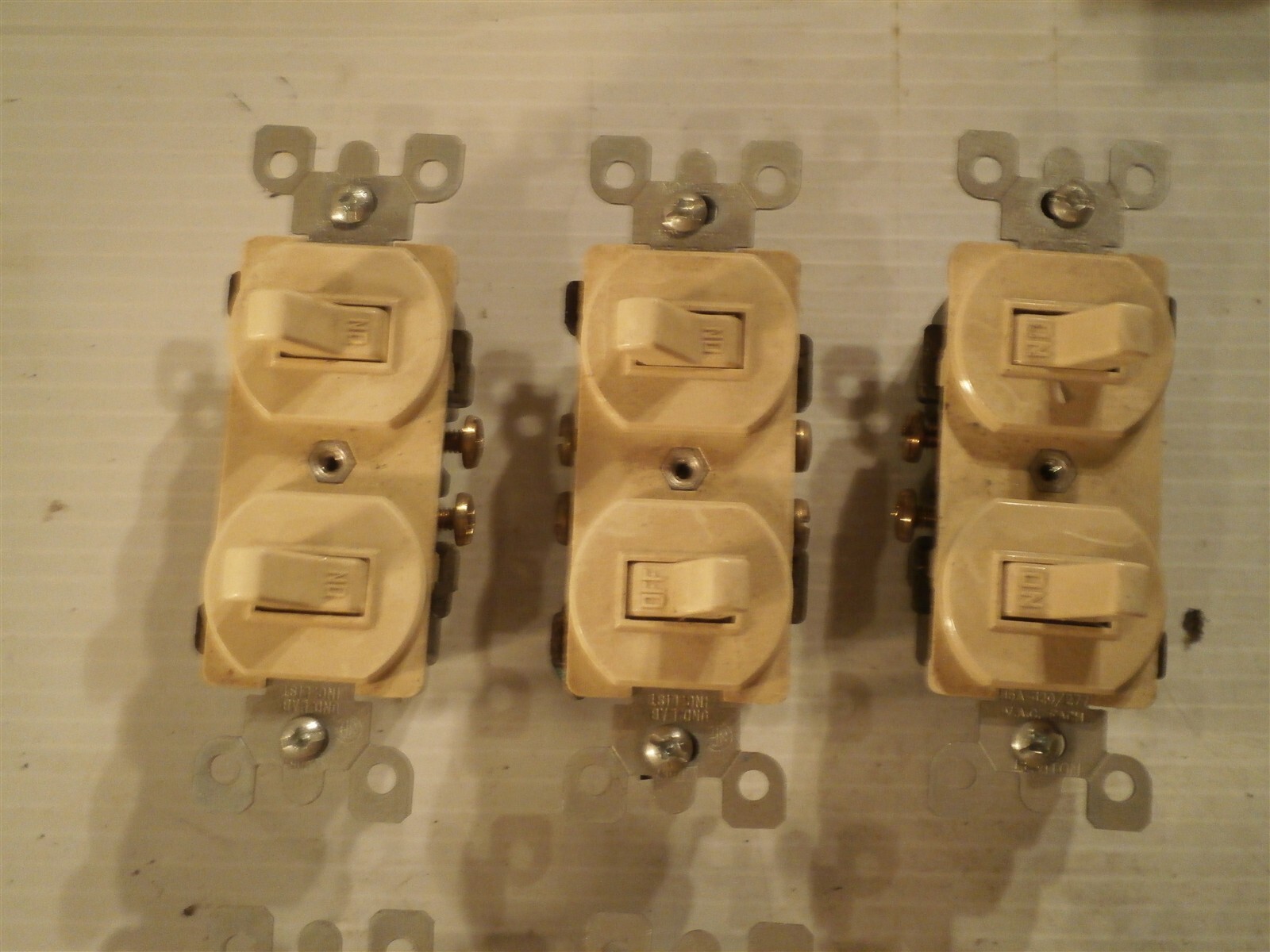 Lot of 12: Ivory Switches, Many Commercial Grade, Several styles