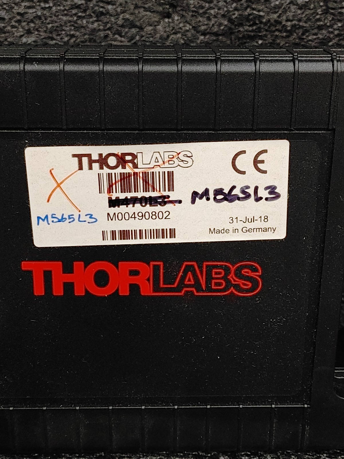 THORLABS M565L3 565 nm 880 mW 1000 mA Mounted LED w Lens Tube and Optic Filter