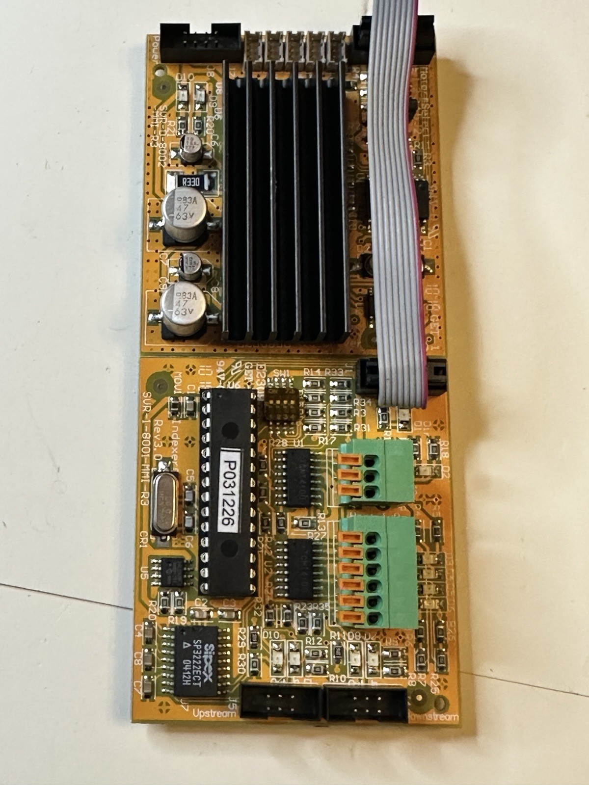 MMI Systems stepper motor drive controller SVR-1-8001 MMI-R3 Sipex SP312ECT Rv A