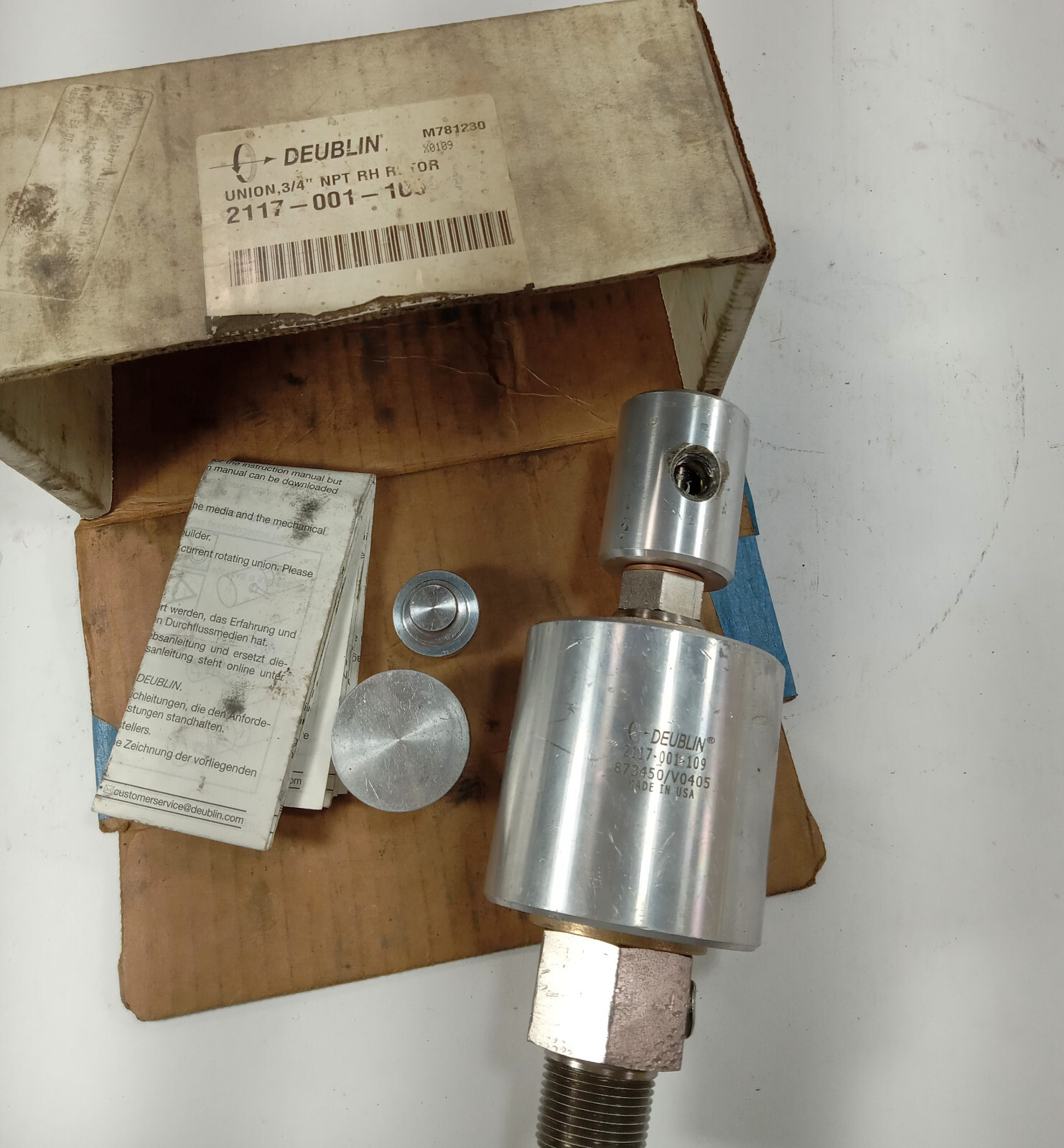 1 USED DEUBLIN 2117-001-009 3/4″ NPT RH REBUILT UNION ROTOR ***MAKE OFFER***