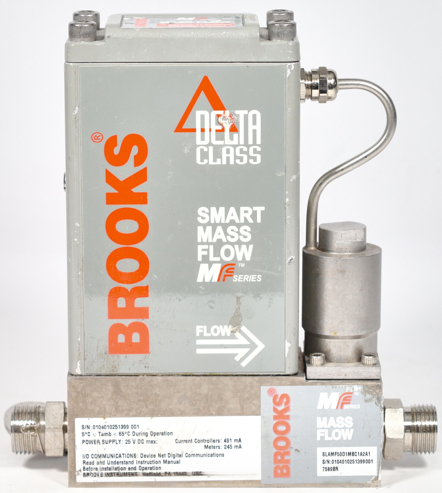 BROOKS DELTA Smart Mass Flow MF SERIES SLAMF50D1MBC1A2A1 010401251399 001
