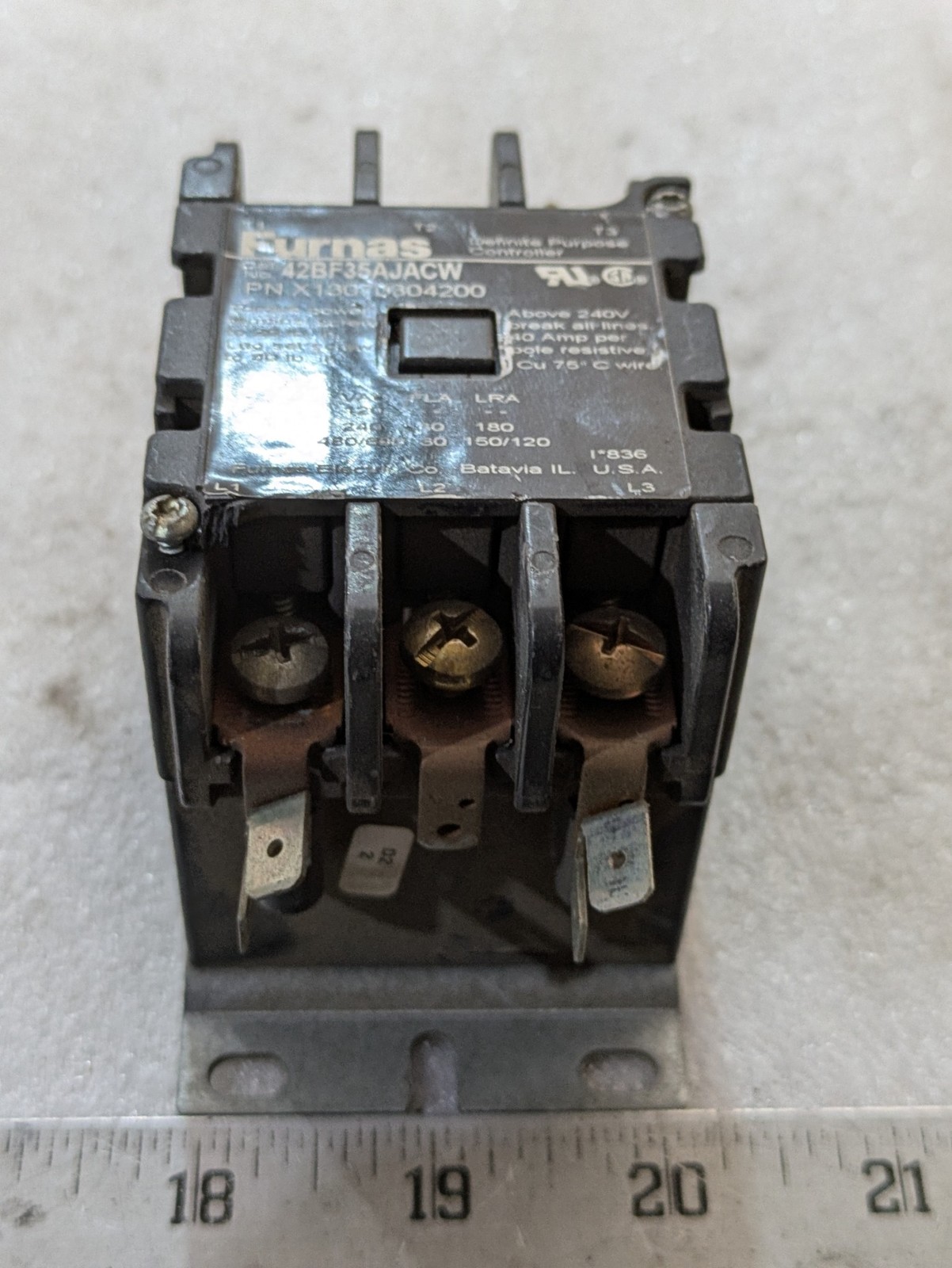 Furnas Electric 42BF35AJACW Contactor 24V 50/60HZ Industrial Electrical
