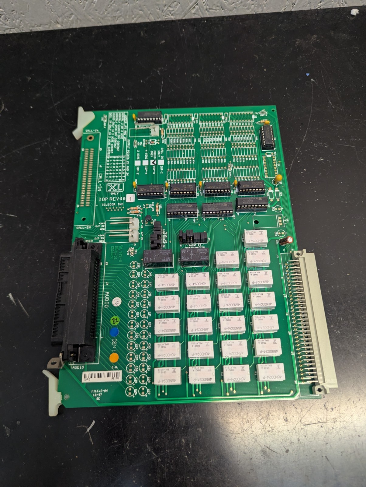 Telecor IOP-0 Rev 4.0 Audio Only Module Communications Board XL Only Series