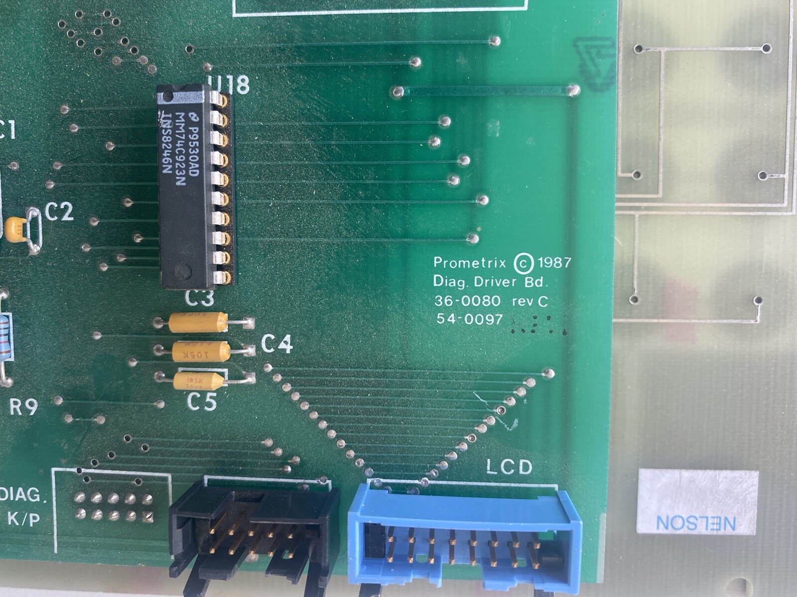 PROMETRIX 54-0097 PCB, DIGITAL DRIVER WITH PANEL; 36-0080 REV C, 28-0053