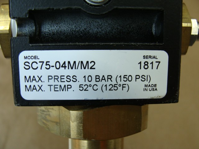 PARKER WATTS SOFT START VALVE SC75-04M/M2 COIL 24VDC P2FC8349 VALVE 1EV1-310