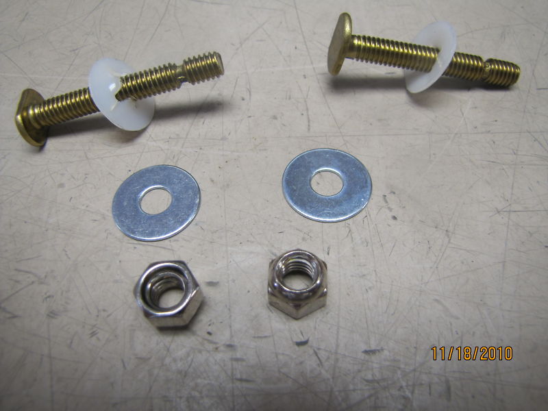 HARVEY’S BRASS E-Z-SNAP TOILET BOLT SET 051151 5/16″ X 2-1/4″ NEW