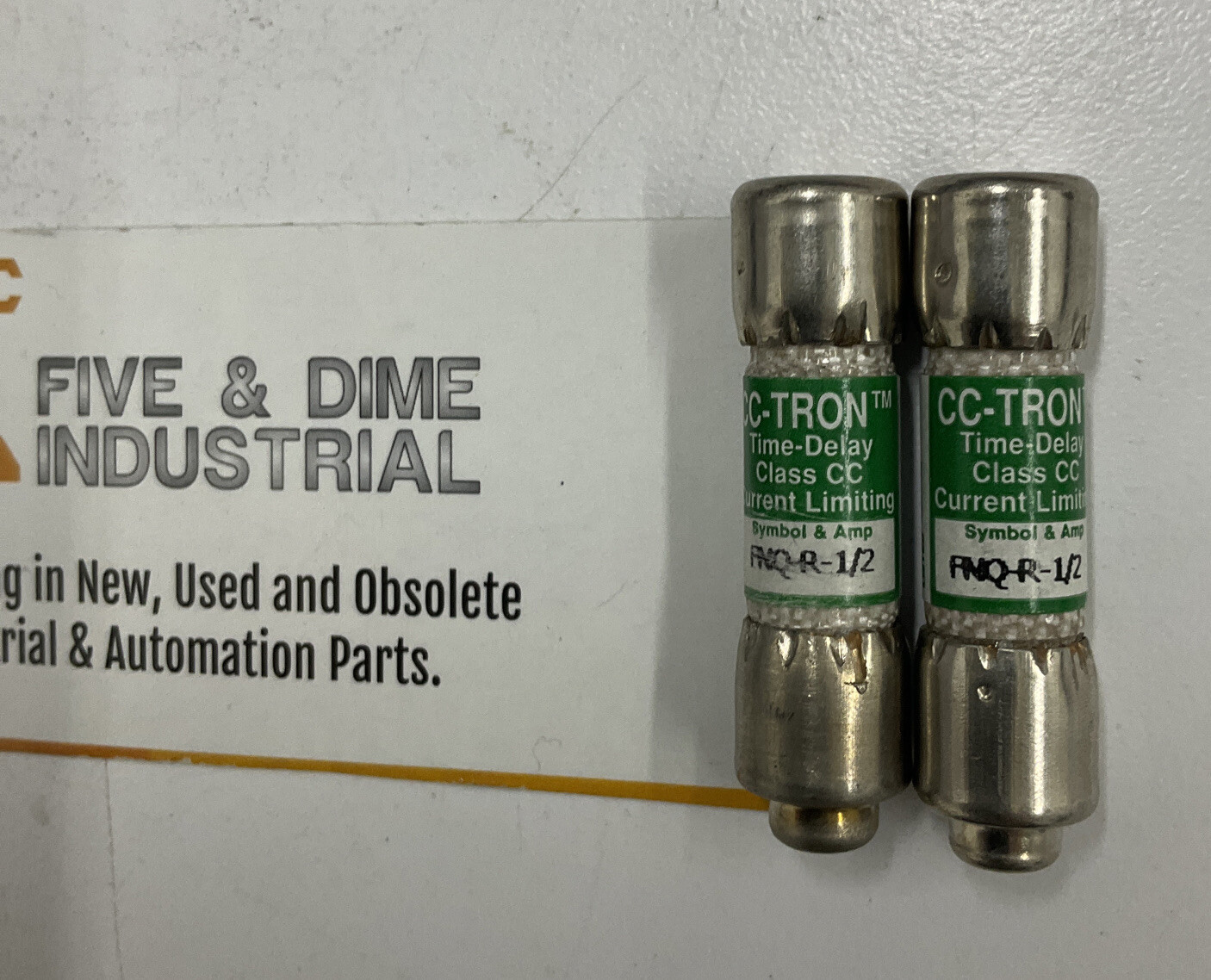 Bussmann Lot of (2) New Tron FNQ-R-1/2 Fuse Time Delay (BL186)