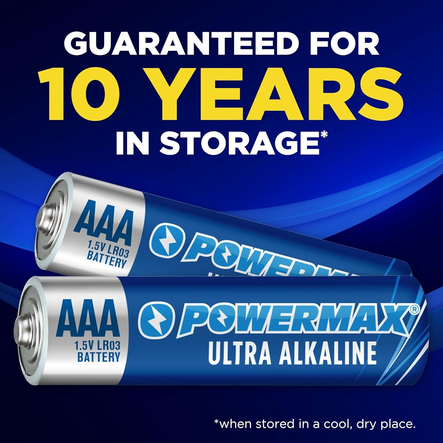 Powermax 36-Count Triple AAA Batteries, Ultra Long Lasting, 10-Year Shelf Life