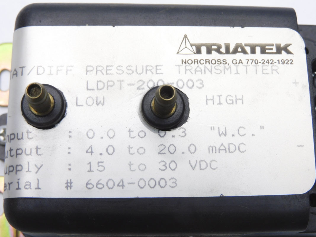 TRIATEK LDPT-200-003 15-30VDC 0.0-0.3/W.C.” NSNP