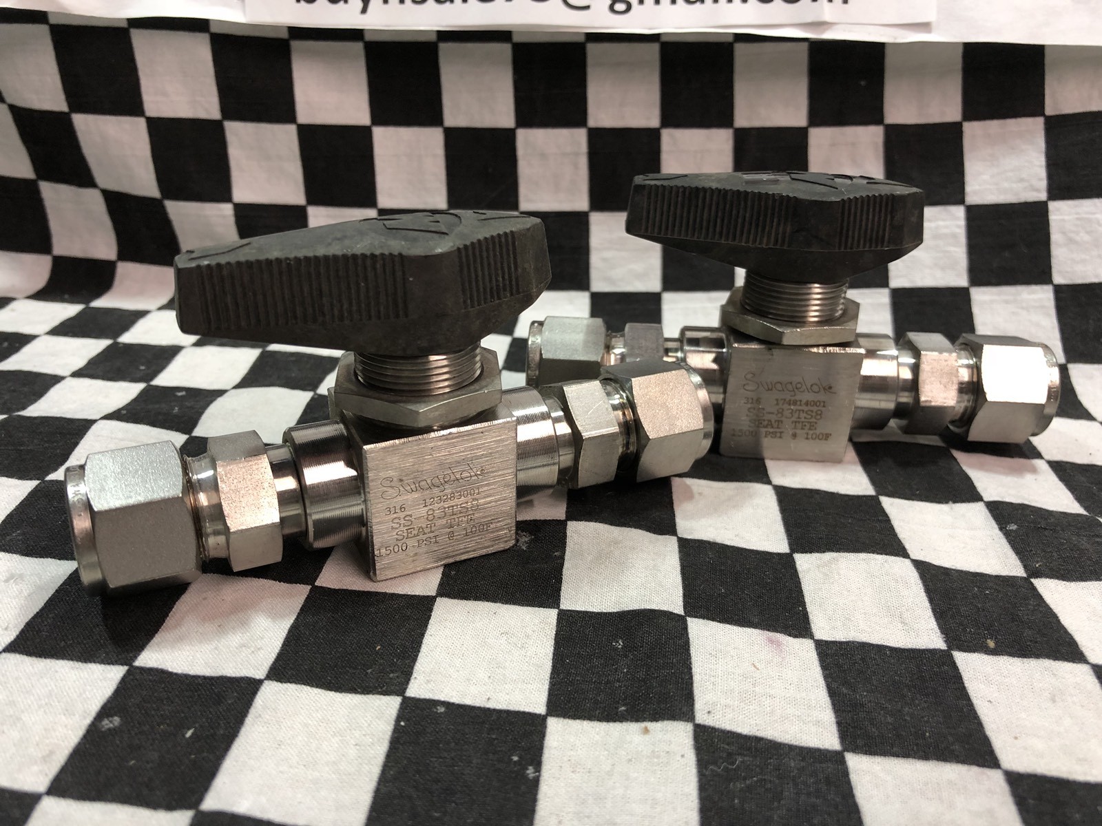 LOT OF 2 SWAGELOK HIGH PRESSURE BALL VALVE 1/2″, SS-83TS8, SHIPSAMEDAY