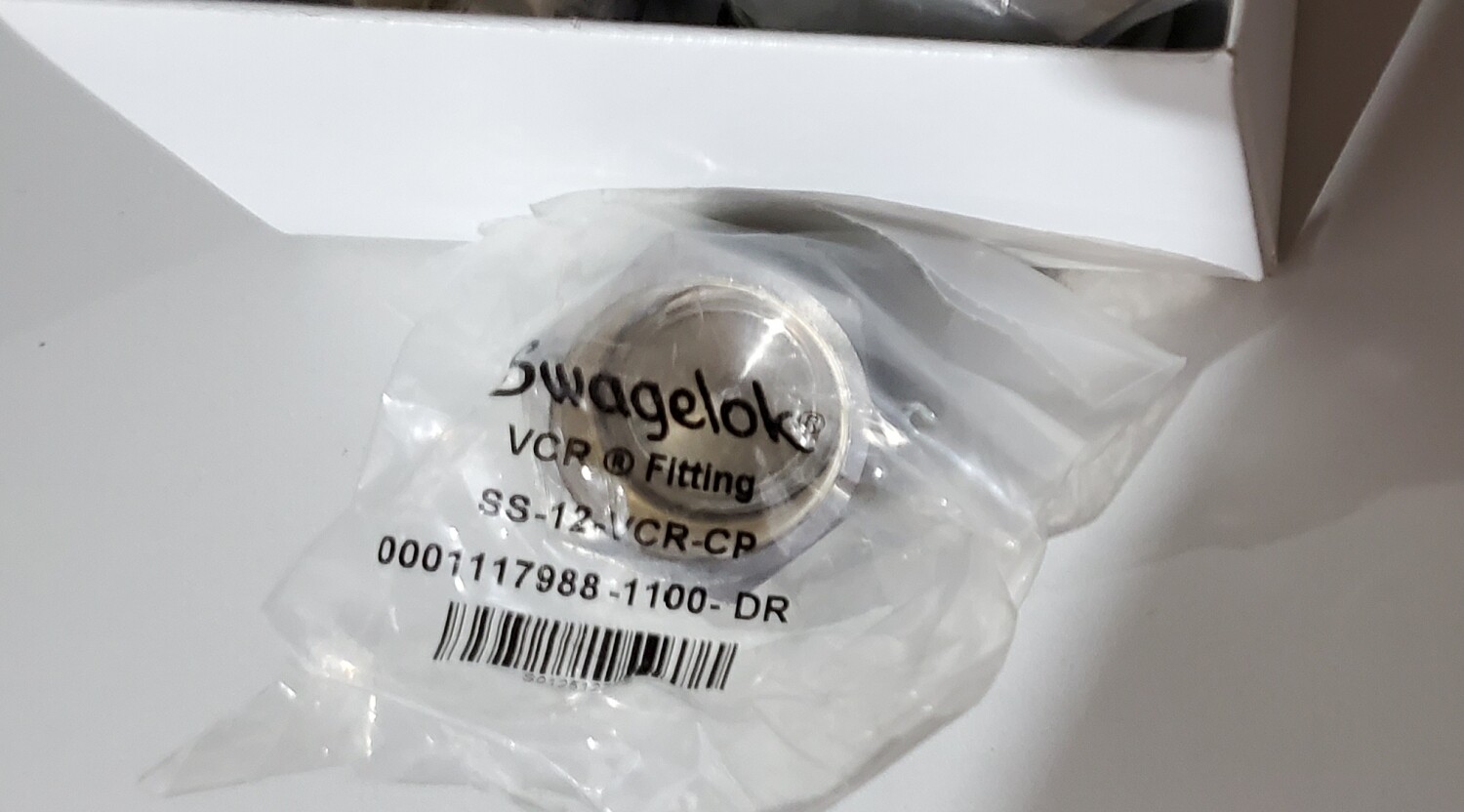 NEW Swagelok SS-12-VCR-CP 316 Stainless Steel VCR Face Seal Fitting, 3/4 in. Cap
