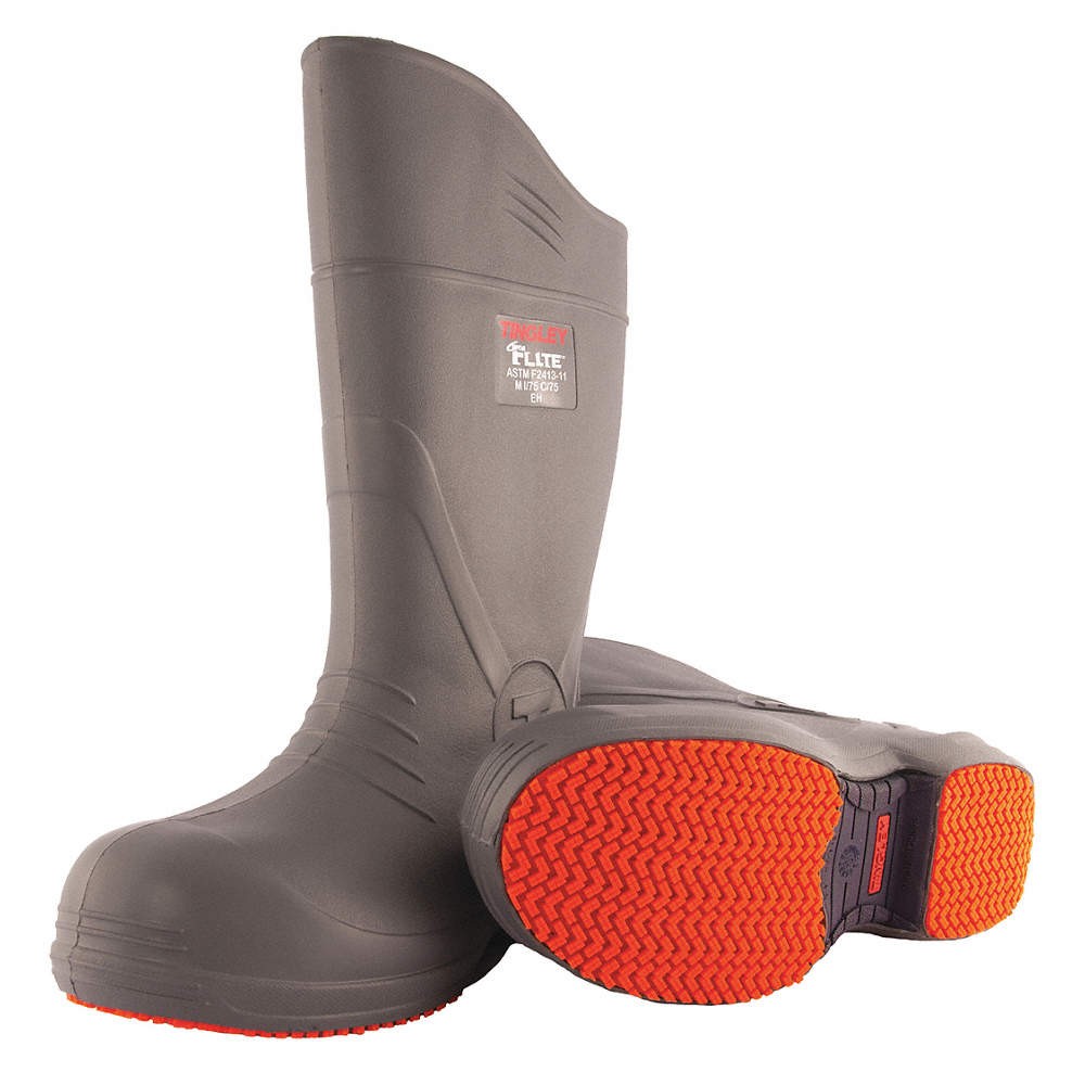 TINGLEY 28259 Rubber Boot,Men’s,7,Knee,Gray,PR 54XX28