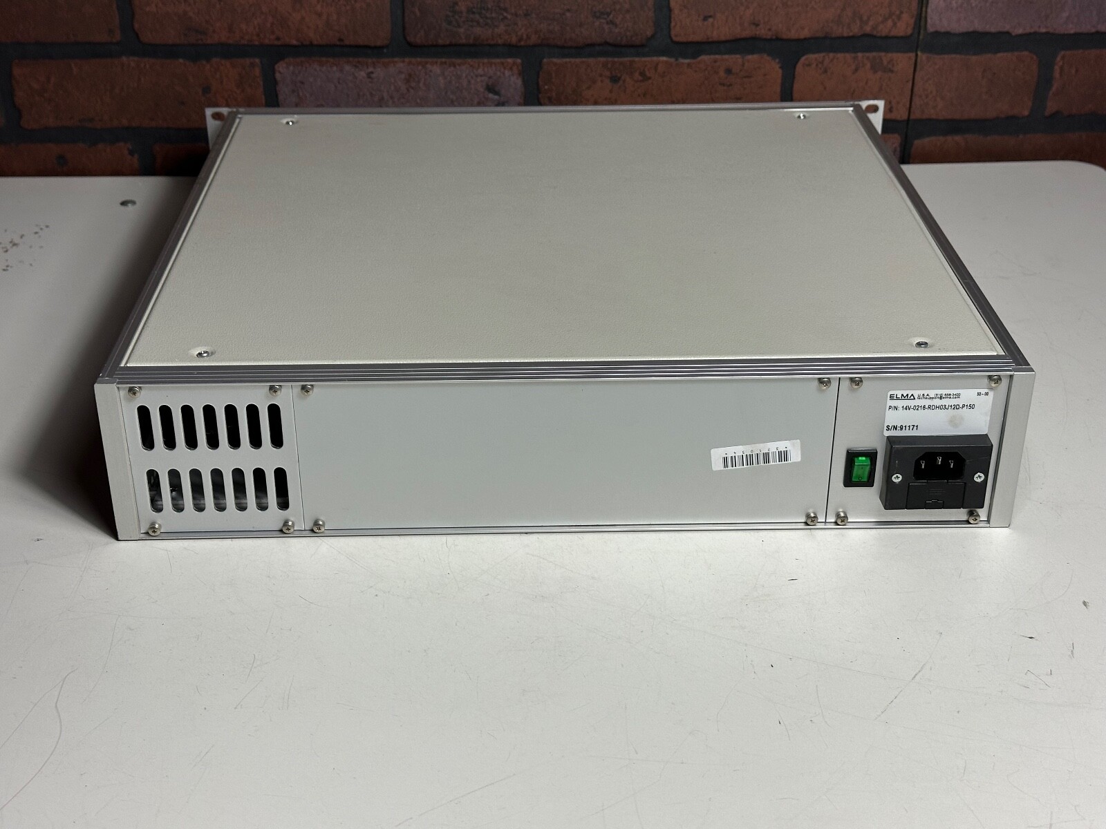 ELMA Rack-Mount 3-Slot VME Chassis w/ HD Provision 14V-0216-RDH03J12D-P150