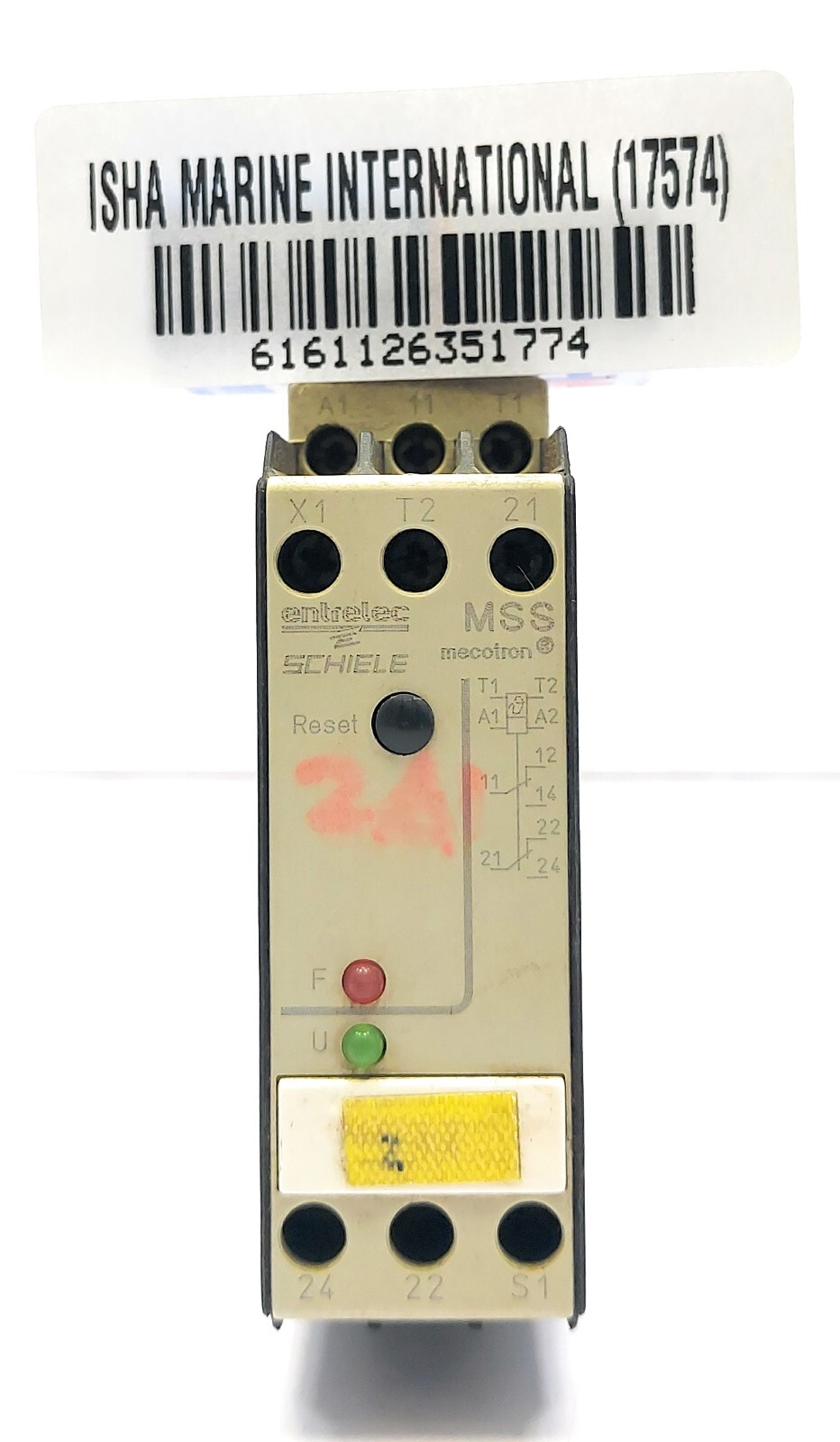 Entrelec Schiele 2.430.810.93 MSS Mecotron Thermistor Motor Protection Relay 24V