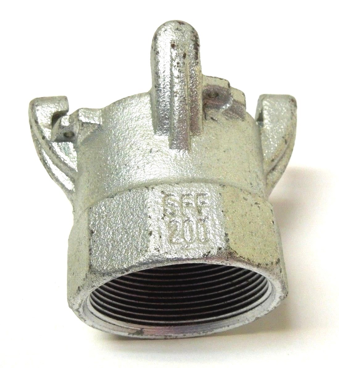 2″ Female NPT 4-Lug Universal Crowfoot Coupling Chicago Fitting Plated <SFF200