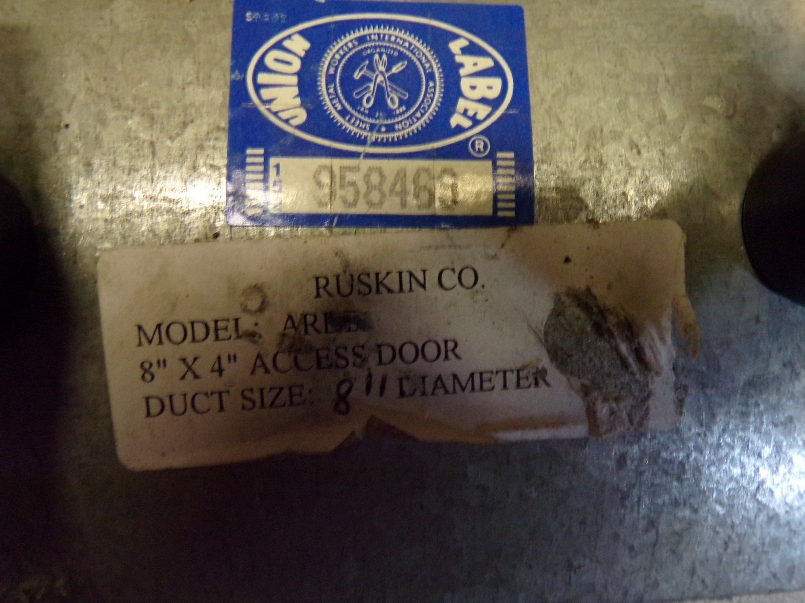 Ruskin 8″ x 4″ Access Door 958469 Model AREI 8″ Diam *FREE SHIPPING*
