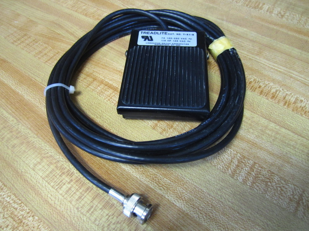 Linemaster T-51-S Foot Switch T51S W/Cord