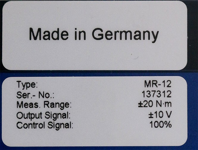Lorenz MR-12 Contactless Rotary Torque Sensor New