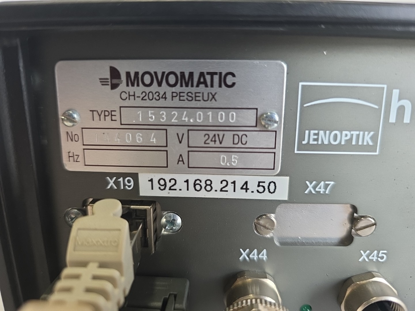 hommel movomatic ESi440 Type 15324.0100 24V DC .5A