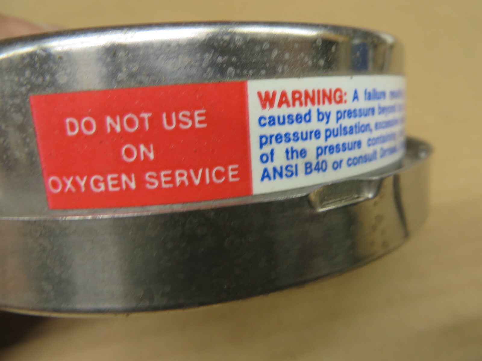 PRESSURE GAUGE 0-60 PSI ashcroft brand AISI 316 TUBE-SOCKET