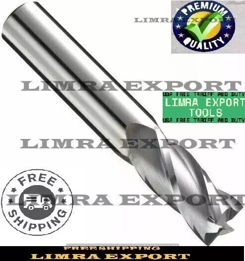 HSS Parallel Shank End Mill-Cutter Dia 7MM Shank 6MM OAL 52MM Cut Edge 16MM