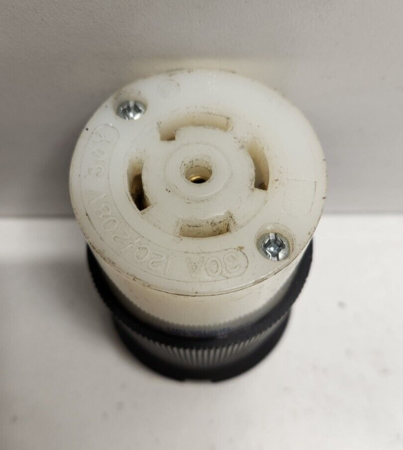 GUARANTEED! HUBBELL 30A 120/240V TWIST LOCK RECEPTACLE CONNECTOR BODY HBL2813CN