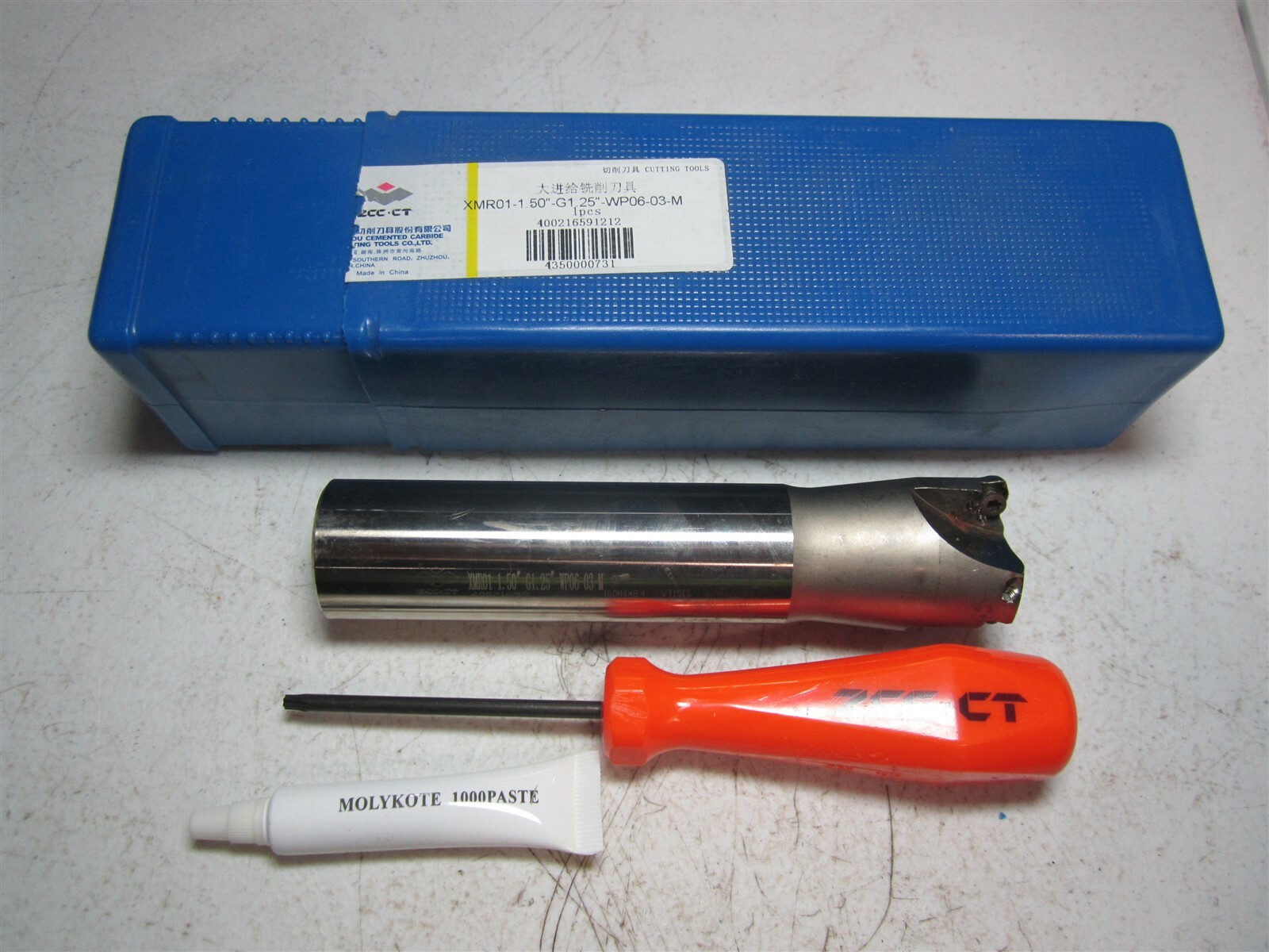 ZCCCT (4350000731) XMR01-1.50″-G1.25″-WP06-03-M High Feed Indexable End Mill
