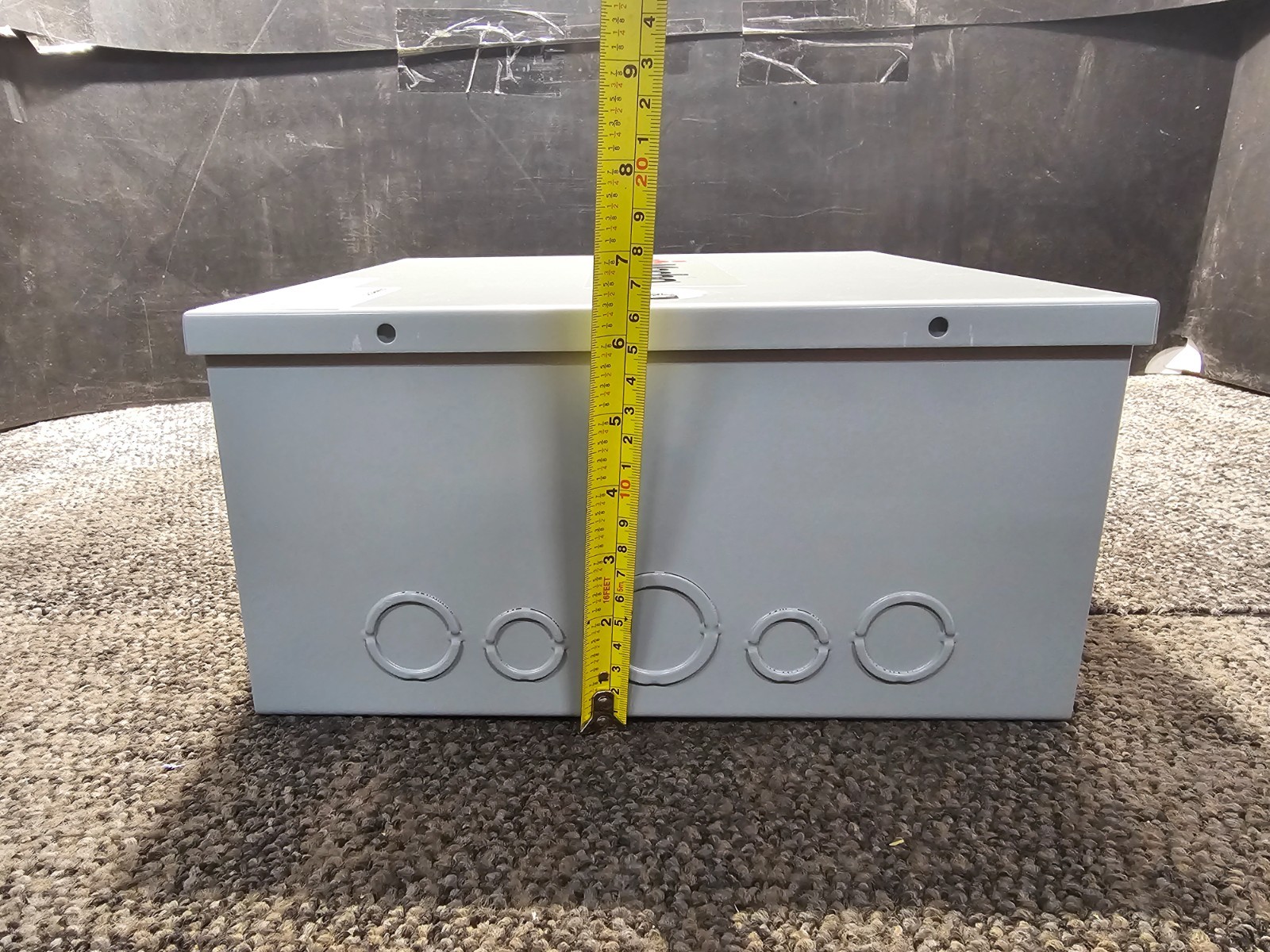 Hammond Mfg CHKO12126 12x12x6 In Enclosure, Junction Box Mild Steel, Gray