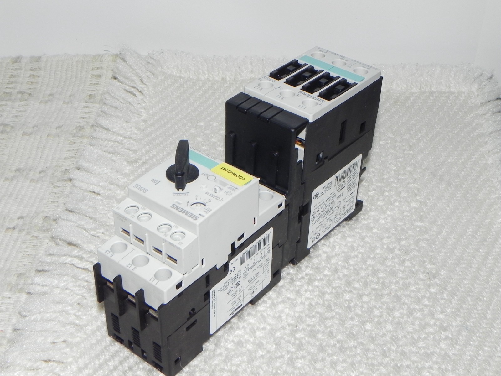 Siemens 3RA1120-4AA26-0BB4 Load Feeder w/ 3RT1926-1BB00 Surge Suppressor