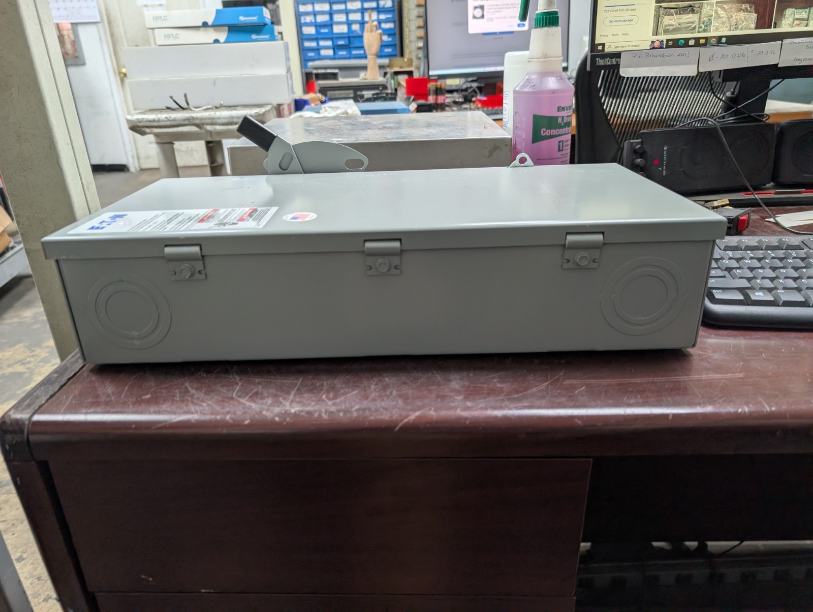 🤪 NEW EATON 100 AMP NON FUSED SAFETY SWITCH 240 VAC 3Ø 30 HP DG323UGB