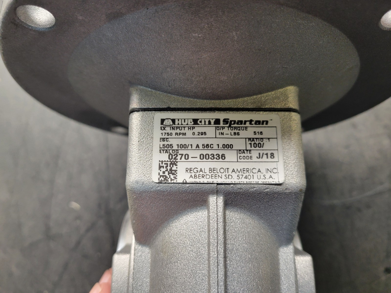 Hub City Spartan #0270-00336 Gear Reducer.