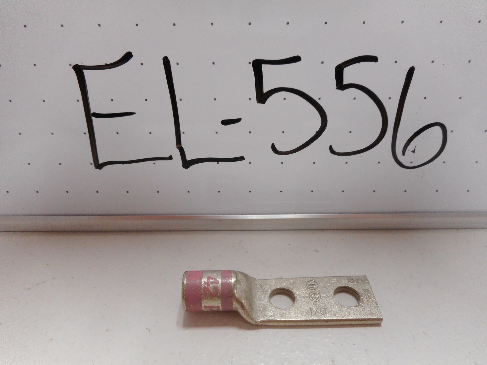 NOS 54255 THOMAS & BETTS COPPER TWO HOLE LUG, STANDARD BARREL,