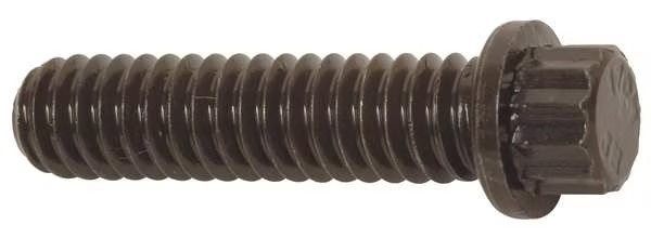 Zoro Select 2FA48 Grade 9, 1/4″-20 Flange Bolt, Plain Alloy Steel, 1-1