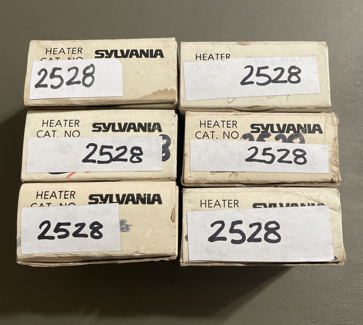 Lot Of 6 GTE Sylvania 2528 Heater Overload Relay