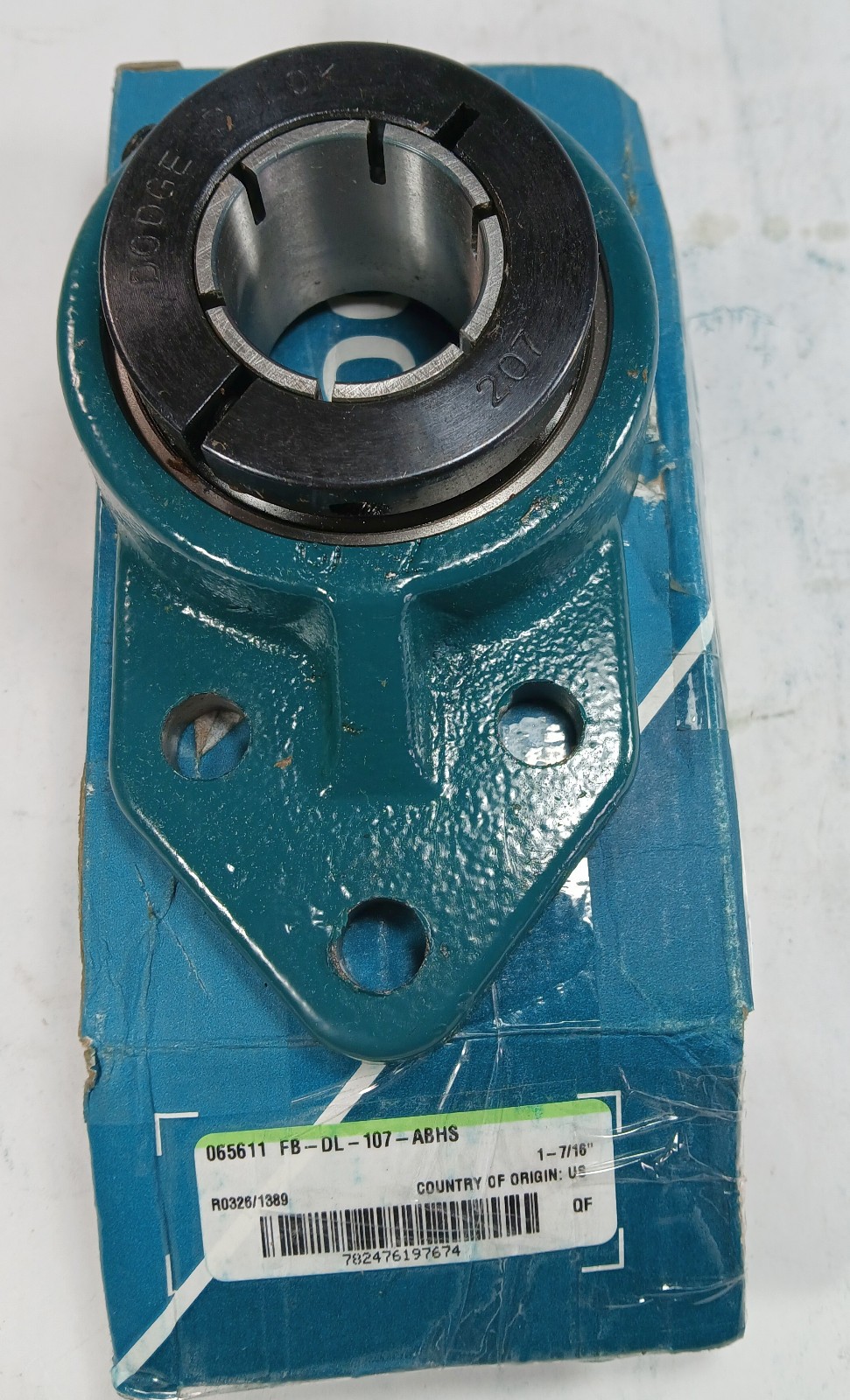 1 NEW DODGE 065611 FB-DL-107-ABHS 3 BOLT FLANGE BALL BEARING NIB **MAKE OFFER**